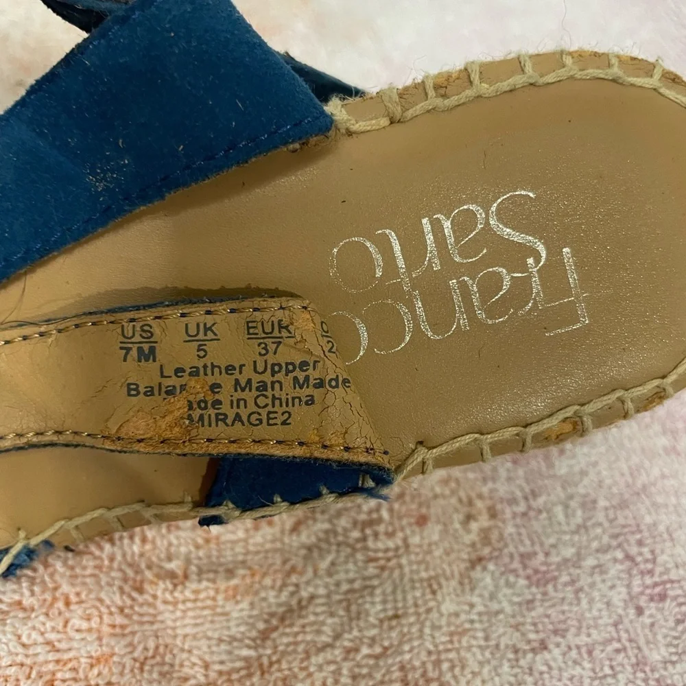 Franco Sarto Ankle Espradrille wedge